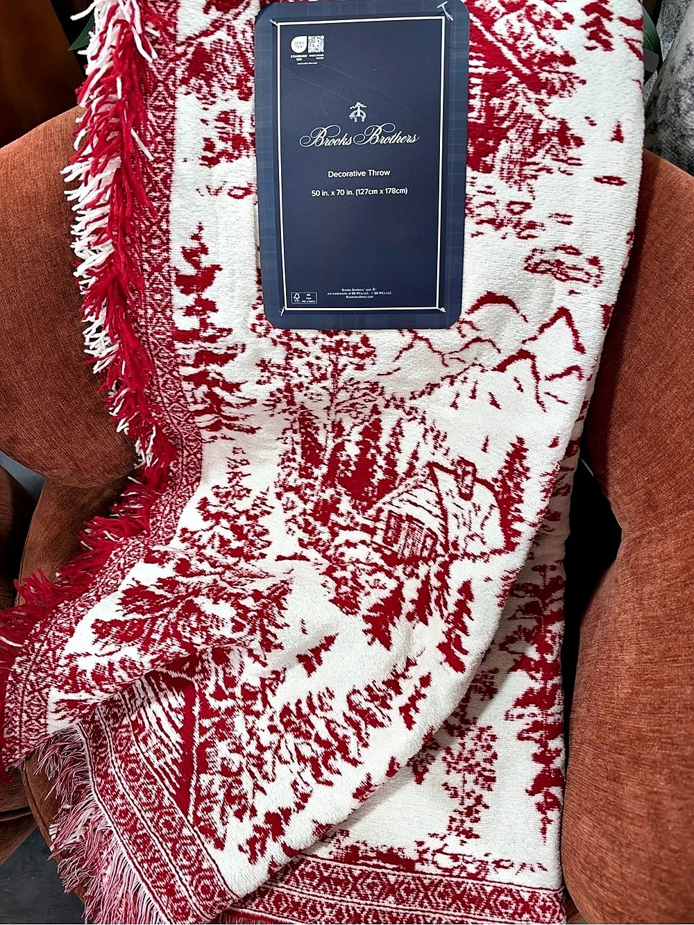 Brooks Brothers Decorative Throw Blanket